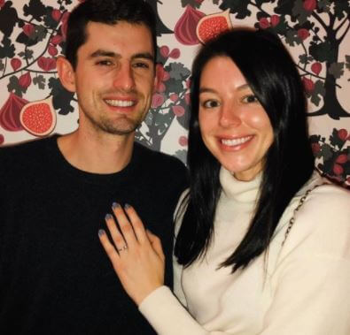 Nick Kerr with his fiance Kendall.